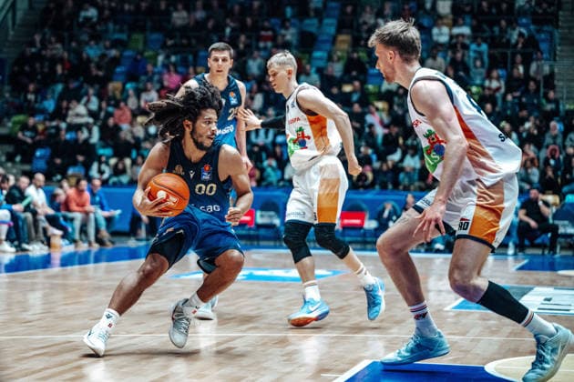 Tyger Campbell (Skyliners Frankfurt, 00) GER, Skyliners Frankfurt vs. Rostock Seawolves, easycredit BBL, Bundesliga, 26 Spieltag, Saison 2025 2026. 29.03.2026 Eibner-Pressefoto Attila Ziga GER, Skyliners Frankfurt vs. Rostock Seawolves, easycredit BBL, Bundesliga, 26 Spieltag, Saison 2025 2026. 29.03.2026 Frankfurt am Main Copyright: xEibner-Pressefotox EP_AZA