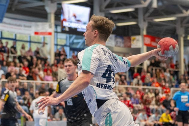 Till Hermann (SG BBM Bietigheim, 41) kommt zum Wurf. TuSEM Essen vs. SG BBM Bietigheim, Handball, 2. HBL, 25. Spieltag, Saison 2025 2026, 29.03.2026 TuSEM Essen vs. SG BBM Bietigheim, Handball, 2. HBL, 25. Spieltag, Saison 2025 2026, 29.03.2026 Essen Copyright: xEibner-Pressefoto ThomasxHaeslerx EP_THR
