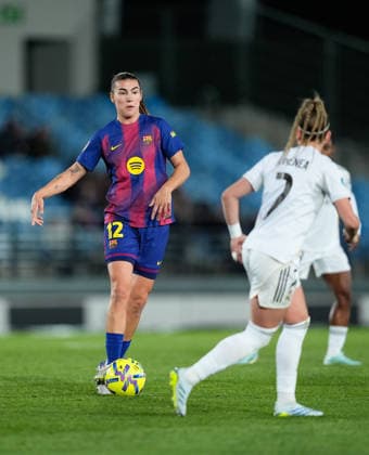 March 29, 2026, Valdebebas, Madrid, Spain: Patricia Guijarro of FC Barcelona, Barca in action during the Spanish Women League, Liga F, football match played between Real Madrid and FC Barcelona at Alfredo Di Stefano stadium on March 29, 2026, in Valdebebas, Madrid, Spain. Real Madrid V FC Barcelona - Liga F - ZUMAa181 20260329_zaa_a181_147 Copyright: xDennisxAgyemanx