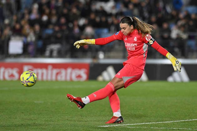 March 30, 2026, Madrid, Madrid, Spain: MARIA ISABEL RODRIGUEZ (MISA) of Real Madrid Femenino CF kicks the ball during the Spanish Women League, Liga F, football match played between REAL MADRID 0 Vs FC Barcelona, Barca 3 at Alfredo Di Stefano stadium on march 29, 2026, in Valdebebas, Madrid, Spain. Madrid Spain - ZUMAc312 20260330_zsp_c312_190 Copyright: xOscarxManuelxSanchezx