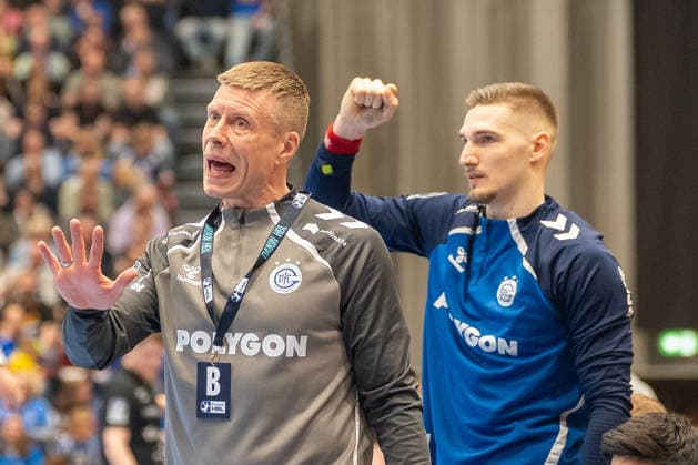 Gudjon Valur Sigurdsson (VfL Gummersbach, Trainer) ist mit der Entscheidung nicht zufrieden. Bergischer HC vs. VfL Gummersbach, Handball, DAIKIN HBL, 27. Spieltag, Saison 2025 2026, 02.04.2026 Bergischer HC vs. VfL Gummersbach, Handball, DAIKIN HBL, 27. Spieltag, Saison 2025 2026, 02.04.2026 Duesseldorf Copyright: xEibner-Pressefoto ThomasxHaeslerx EP_THR