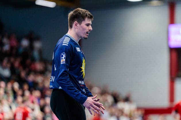 Aerger bei Leon Grabenstein (TuS N-Luebbecke, 32) GER, TuS N-Luebbecke vs. HSC 2000 Coburg, Handball, 2. Bundesliga, 26. Spieltag, Spielzeit 2025 2026, 02.04.2026 GER, TuS N-Luebbecke vs. HSC 2000 Coburg, Handball, 2. Bundesliga, 26. Spieltag, Spielzeit 2025 2026, 02.04.2026 Luebbecke Copyright: xEibner-Pressefoto JanxRollingerx EP_JSK