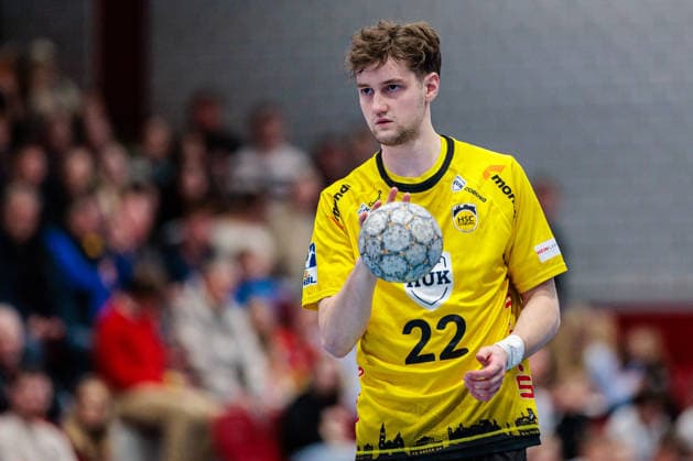Marin Lisac (HSC 2000 Coburg, 22) GER, TuS N-Luebbecke vs. HSC 2000 Coburg, Handball, 2. Bundesliga, 26. Spieltag, Spielzeit 2025 2026, 02.04.2026 GER, TuS N-Luebbecke vs. HSC 2000 Coburg, Handball, 2. Bundesliga, 26. Spieltag, Spielzeit 2025 2026, 02.04.2026 Luebbecke Copyright: xEibner-Pressefoto JanxRollingerx EP_JSK