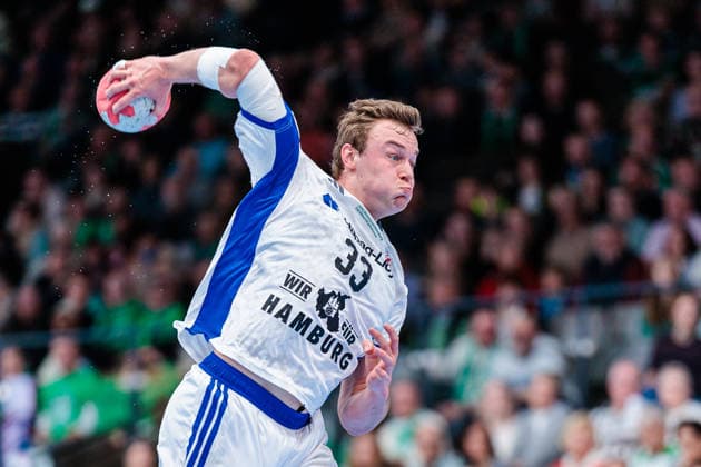Moritz Sauter (Handball Verein Hamburg, 33) GER, GWD Minden vs. Handball Sport Verein Hamburg, Handball, 1. Bundesliga, 27. Spieltag, Spielzeit 2025 2026, 05.04.2026 GER, GWD Minden vs. Handball Sport Verein Hamburg, Handball, 1. Bundesliga, 27. Spieltag, Spielzeit 2025 2026, 05.04.2026 Minden Copyright: xEibner-Pressefoto JanxRollingerx EP_JSK