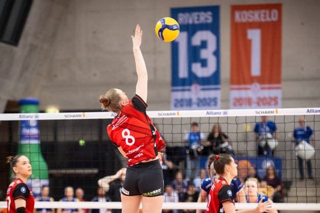 Jette Kuipers (Dresdner SC, 08) GER, Allianz MTV Stuttgart - Dresdner SC, Volleyball Bundesliga, VBL, Spielzeit 2025 2026, Playoffs Halbfinale, Spiel 1, 05.04.2026 GER, Allianz MTV Stuttgart - Dresdner SC, Volleyball Bundesliga, VBL, Spielzeit 2025 2026, Playoffs Halbfinale, Spiel 1, 05.04.2026 Stuttgart Copyright: xSandyxDinkelackerx EP_SDR