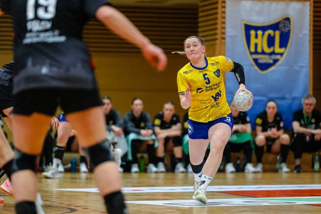 Kim-Angelina Lang (HC Leipzig, 05) am Ball, HC Leipzig vs HC Roedertal, Handball, 2. Alsco Handball Bundesliga Frauen, 05. Spieltag, Saison 2025 2026, 05.04.2026, HC Leipzig vs HC Roedertal, Handball, 2. Alsco Handball Bundesliga Frauen, 05. Spieltag, Saison 2025 2026, 05.04.2026 Leipzig Copyright: xEibner-Pressefoto LauraxRoemerx EP_LRR