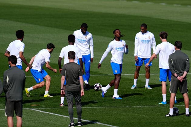 April 6, 2026, Madrid, Madrid, Spain: Eduardo Camavinga during the training day of Real Madrid ahead the UEFA Champions League 2025 26, Quarter-finals First Leg, football match against FC Bayern Munich at Ciudad Deportiva Real Madrid on April 06, 2026, in Valdebebas, Madrid, Spain. Madrid Spain - ZUMAa181 20260406_zaa_a181_011 Copyright: xDennisxAgyemanx