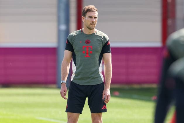 Leon Goretzka (FC Bayern Muenchen, 08). GER, Abschlusstraining, FC Bayern Muenchen, Fussball, UEFA Champions League, Viertelfinale, Hinspiel, Saison 2025 2026, 06.04.2026, GER, Abschlusstraining, FC Bayern Muenchen, Fussball, UEFA Champions League, Viertelfinale, Hinspiel, Saison 2025 2026, 06.04.2026 Muenchen Copyright: xEibner-Pressefoto JennixMaulx EP_JML