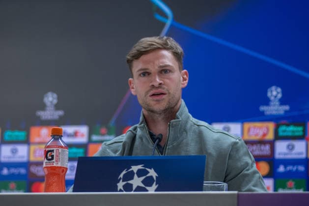 April 6, 2026, Madrid, Spain: Joshua Kimmich, FC Bayern Munich player attends a press conference, PK, Pressekonferenz ahead of the match between Real Madrid and FC Bayern Munich, which will take place on Tuesday, April 7, 2026, at the Santiago Bernabà u Stadium in the first leg of the UEFA Champions League quarterfinals. Madrid Spain - ZUMAs197 20260406_aaa_s197_086 Copyright: xDavidxCanalesx