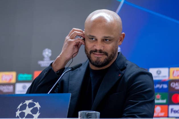 April 6, 2026, Madrid, Spain: Vincent Kompany, FC Bayern Munich coach attends a press conference, PK, Pressekonferenz ahead of the match between Real Madrid and FC Bayern Munich on Tuesday, April 7, 2026, at the Santiago Bernabeu Stadium, the first leg of the UEFA Champions League quarter-finals. Madrid Spain - ZUMAs197 20260406_aaa_s197_097 Copyright: xDavidxCanalesx