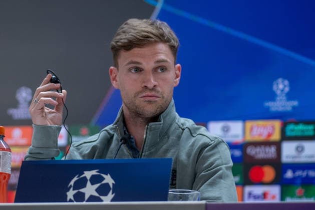 April 6, 2026, Madrid, Spain: Joshua Kimmich, FC Bayern Munich player attends a press conference, PK, Pressekonferenz ahead of the match between Real Madrid and FC Bayern Munich, which will take place on Tuesday, April 7, 2026, at the Santiago Bernabà u Stadium in the first leg of the UEFA Champions League quarterfinals. FC Bayern UCL Press Conference In Madrid - 06 Apr 2026 - ZUMAs197 20260406_aaa_s197_095 Copyright: xDavidxCanalesx