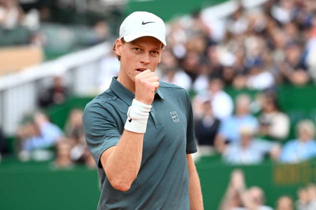 JANNIK SINNER, Italy, Italia, Monte Carlo Rolex Master 2026, azione, action, single shot, esultanza, jubel, joy, celebration TENNIS ROLEX MONTE-CARLO MASTERS 2026