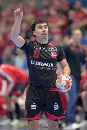 Erik Balenciaga (MT Melsungen 6) , GER, MT Melsungen - Fredericia HK (DEN), Handball, EHF European League Maenner, Play-Offs, Saison 2025 2026, 07.04.2026, GER, MT Melsungen - Fredericia HK, Handball, EHF Maenner, Play-Off, Saison 2025 2026, 07.04.2026 Kassel Copyright: xEibner-Pressefotox xRolandxSippelx EP_RSL