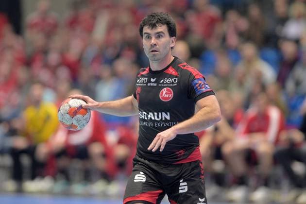 Erik Balenciaga (MT Melsungen 6) , GER, MT Melsungen - Fredericia HK (DEN), Handball, EHF European League Maenner, Play-Offs, Saison 2025 2026, 07.04.2026, GER, MT Melsungen - Fredericia HK, Handball, EHF Maenner, Play-Off, Saison 2025 2026, 07.04.2026 Kassel Copyright: xEibner-Pressefotox xRolandxSippelx EP_RSL