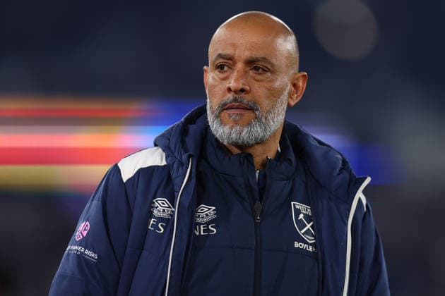 London, England, 10th April 2026. Nuno Espirito Santo, Manager of West Ham United during the West Ham United vs Wolverhampton Wanderers Premier League match at the London Stadium, London. Picture credit should read: Paul Terry Sportimage EDITORIAL USE ONLY. No use with unauthorised audio, video, data, fixture lists, club league logos or live services. Online in-match use limited to 120 images, no video emulation. No use in betting, games or single club league player publications. SPI_004_PT_West_Ham_Wolves SPI-4675-0004