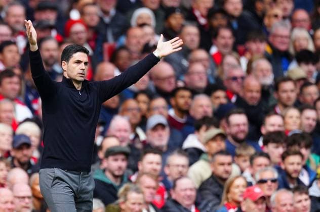 Arsenal Manager Mikel Arteta Arsenal v AFC Bournemouth, Premier League, Football, Emirates Stadium, London, UK - 11 Apr 2026London Emirates Stadium United Kingdom EDITORIAL USE ONLY No use with unauthorised audio, video, data, fixture lists, club league logos or live services. Online in-match use limited to 120 images, no video emulation. No use in betting, games or single club league player publications. Copyright: xJavierxGarcia Shutterstockx 16823522ft