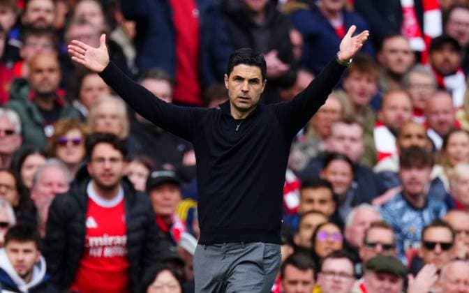 Arsenal Manager Mikel Arteta Arsenal v AFC Bournemouth, Premier League, Football, Emirates Stadium, London, UK - 11 Apr 2026London Emirates Stadium United Kingdom EDITORIAL USE ONLY No use with unauthorised audio, video, data, fixture lists, club league logos or live services. Online in-match use limited to 120 images, no video emulation. No use in betting, games or single club league player publications. Copyright: xJavierxGarcia Shutterstockx 16823522jr
