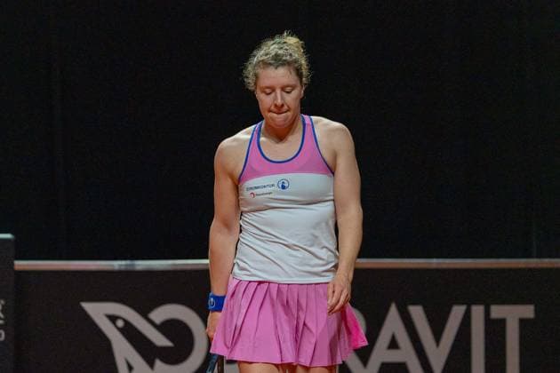 Anna-Lena Friedsam, enttäuscht, unzufrieden, Zeynep Sonmez vs. Anna-Lena Friedsam, Tennis, ATP, Tennis Herren Turnier, WTA, Tennis Damen 500, Porsche Tennis Grand-Prix, Court 1, Qualifikation, 12.04.2026, Zeynep Sonmez vs. Anna-Lena Friedsam, Tennis, ATP-Turnier, WTA 500, Porsche Tennis Grand-Prix, Court 1, Qualifikation, 12.04.2026, Stuttgart Copyright: xEibner-Pressefoto EdwardxCheungx EP_ECG