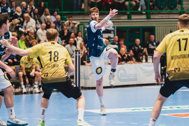 Johannes Wasielewski (Bergischer HC, 77) beim Sprungwurf Bergischer HC vs. TVB Stuttgart, Handball, Daikin 1.HBL, 28.Spieltag, Saison 2025 26, 12.04.2026, Bergischer HC vs. TVB Stuttgart, Handball, Daikin 1.HBL, 28.Spieltag, Saison 2025 26, 12.04.2026 Wuppertal Copyright: xEibner-Pressefoto LukasxBaldygax EP_LBA