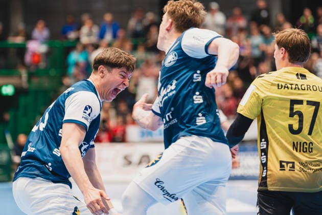 Soeren Steinhaus (Bergischer HC, 53) mit Jubelschrei Bergischer HC vs. TVB Stuttgart, Handball, Daikin 1.HBL, 28.Spieltag, Saison 2025 26, 12.04.2026, Bergischer HC vs. TVB Stuttgart, Handball, Daikin 1.HBL, 28.Spieltag, Saison 2025 26, 12.04.2026 Wuppertal Copyright: xEibner-Pressefoto LukasxBaldygax EP_LBA