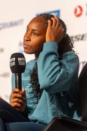 Coco Gauff, Pressekonferenz, Tennis, ATP, Tennis Herren Turnier, WTA, Tennis Damen 500, Porsche Tennis Grand-Prix, 13.04.2026, Tennis, ATP-Turnier, WTA 500, Porsche Tennis Grand-Prix, 13.04.2026, Stuttgart Copyright: xEibner-Pressefoto EdwardxCheungx EP_ECG