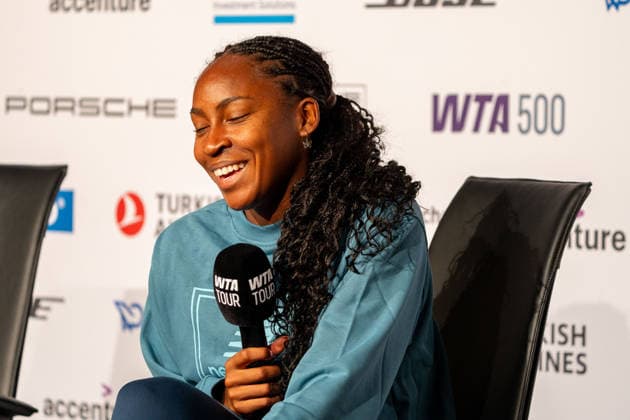 Coco Gauff, Pressekonferenz, Tennis, ATP, Tennis Herren Turnier, WTA, Tennis Damen 500, Porsche Tennis Grand-Prix, 13.04.2026, Tennis, ATP-Turnier, WTA 500, Porsche Tennis Grand-Prix, 13.04.2026, Stuttgart Copyright: xEibner-Pressefoto EdwardxCheungx EP_ECG