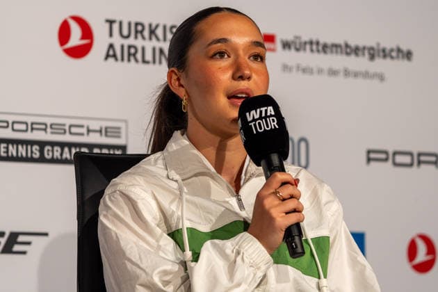Eva Lys, Pressekonferenz, Tennis, ATP, Tennis Herren Turnier, WTA, Tennis Damen 500, Porsche Tennis Grand-Prix, 13.04.2026, Tennis, ATP-Turnier, WTA 500, Porsche Tennis Grand-Prix, 13.04.2026, Stuttgart Copyright: xEibner-Pressefoto EdwardxCheungx EP_ECG