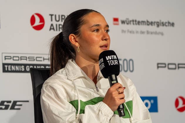 Eva Lys, Pressekonferenz, Tennis, ATP, Tennis Herren Turnier, WTA, Tennis Damen 500, Porsche Tennis Grand-Prix, 13.04.2026, Tennis, ATP-Turnier, WTA 500, Porsche Tennis Grand-Prix, 13.04.2026, Stuttgart Copyright: xEibner-Pressefoto EdwardxCheungx EP_ECG