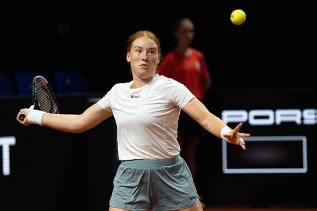 Ella Seidel (GER), GER, Elise Mertens vs. Ella Seidel, Tennis, ATP, Tennis Herren Turnier, WTA, Tennis Damen 500, Porsche Tennis Grand-Prix, 14.04.2026, GER, Elise Mertens vs. Ella Seidel, Tennis, ATP-Turnier, WTA 500, Porsche Tennis Grand-Prix, 14.04.2026, Stuttgart Copyright: xEibner-Pressefoto EdwardxCheungx EP_ECG