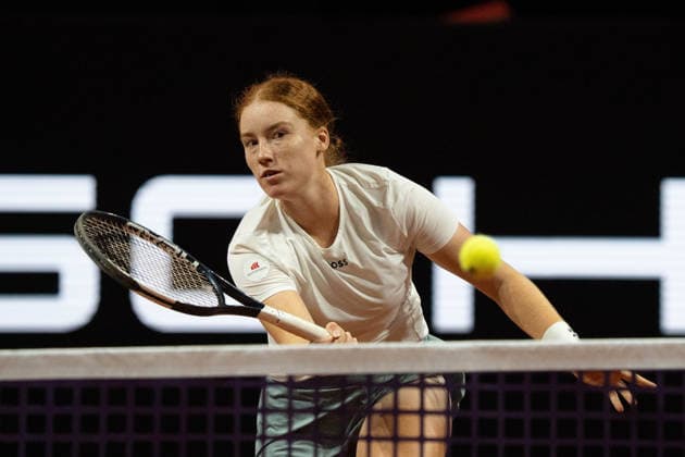 Ella Seidel (GER), GER, Elise Mertens vs. Ella Seidel, Tennis, ATP, Tennis Herren Turnier, WTA, Tennis Damen 500, Porsche Tennis Grand-Prix, 14.04.2026, GER, Elise Mertens vs. Ella Seidel, Tennis, ATP-Turnier, WTA 500, Porsche Tennis Grand-Prix, 14.04.2026, Stuttgart Copyright: xEibner-Pressefoto EdwardxCheungx EP_ECG
