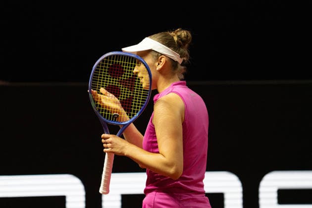 Elise Mertens (BEL), GER, Elise Mertens vs. Ella Seidel, Tennis, ATP, Tennis Herren Turnier, WTA, Tennis Damen 500, Porsche Tennis Grand-Prix, 14.04.2026, GER, Elise Mertens vs. Ella Seidel, Tennis, ATP-Turnier, WTA 500, Porsche Tennis Grand-Prix, 14.04.2026, Stuttgart Copyright: xEibner-Pressefoto EdwardxCheungx EP_ECG