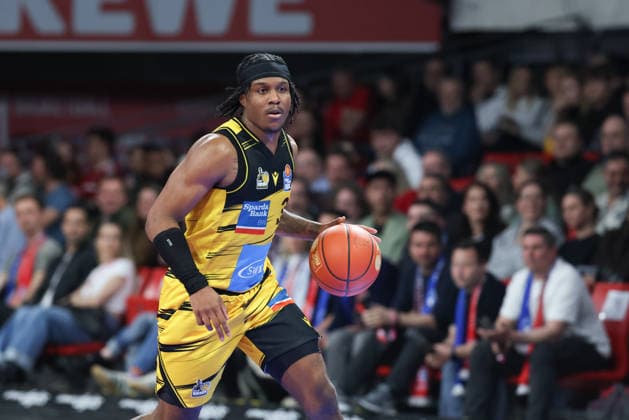 Stefan Smith (MHP Riesen Ludwigsburg, 03), GER, FC Bayern Basketball vs. MHP Riesen Ludwigsburg, Basketball, easycredit Basketball Bundesliga, 13. Spieltag, Saison 2025 2026, 14.04.2026, GER, FC Bayern Basketball vs. MHP Riesen Ludwigsburg, Basketball, easycredit Basketball Bundesliga, 13. Spieltag, Saison 2025 2026, 14.04.2026 Muenchen Copyright: xEibner-Pressefoto JennixMaulx EP_JML