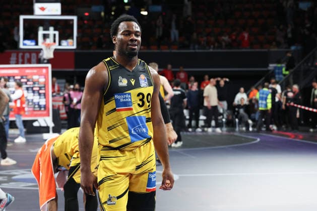 Maxwell Dongmo Temoka (MHP Riesen Ludwigsburg, 39), GER, FC Bayern Basketball vs. MHP Riesen Ludwigsburg, Basketball, easycredit Basketball Bundesliga, 13. Spieltag, Saison 2025 2026, 14.04.2026, GER, FC Bayern Basketball vs. MHP Riesen Ludwigsburg, Basketball, easycredit Basketball Bundesliga, 13. Spieltag, Saison 2025 2026, 14.04.2026 Muenchen Copyright: xEibner-Pressefoto JennixMaulx EP_JML