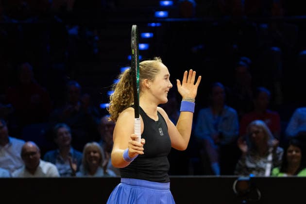Mirra Andreeva (RUS), Jubel, Emotion, Freude, GER, Jelena Ostapenko vs. Mirra Andreeva, Tennis, ATP, Tennis Herren Turnier, WTA, Tennis Damen 500, Porsche Tennis Grand-Prix, 15.04.2026, GER, Jelena Ostapenko vs. Mirra Andreeva, Tennis, ATP-Turnier, WTA 500, Porsche Tennis Grand-Prix, 15.04.2026, Stuttgart Copyright: xEibner-Pressefoto EdwardxCheungx EP_ECG