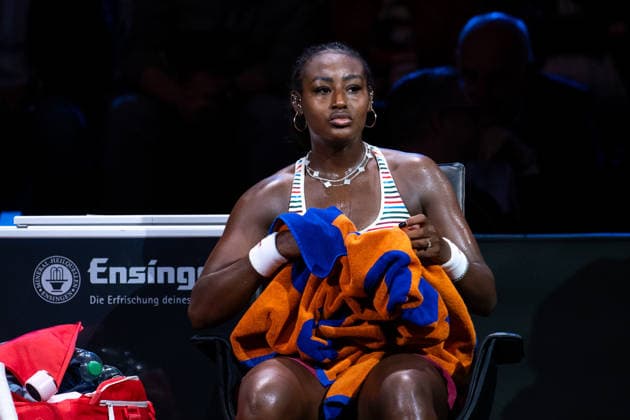 Alycia Parks (USA) im Bild, Alycia Parks (USA) vs Noma Noha Akugue (Deutschland), 1. Runde, GER, Porsche Tennis Grand Prix Stuttgart, WTA, Tennis Damen 500, 15.04.2026 GER, Porsche Tennis Grand Prix Stuttgart, WTA 500, 15.04.2026 Stuttgart Copyright: xEibner-Pressefoto Memmlerx EP_MMR
