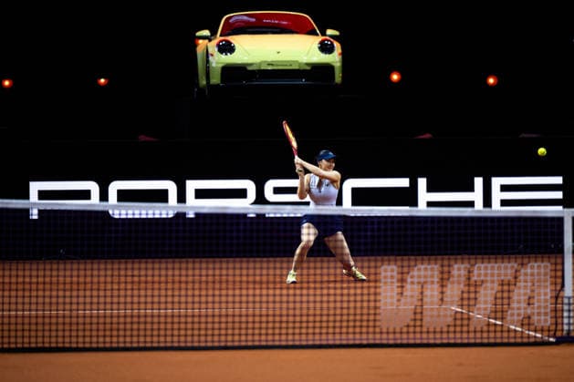 Eva Lys (Deutschland) im Bild am Ball, Eva Lys (Deutschland) vs Elina Svitolina (Ukraine), Runde 2, GER, Porsche Tennis Grand Prix Stuttgart, WTA, Tennis Damen 500, 15.04.2026 GER, Porsche Tennis Grand Prix Stuttgart, WTA 500, 15.04.2026 Stuttgart Copyright: xEibner-Pressefoto Memmlerx EP_MMR