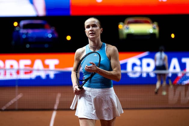 Elina Svitolina (Ukraine) im Bild, Eva Lys (Deutschland) vs Elina Svitolina (Ukraine), Runde 2, GER, Porsche Tennis Grand Prix Stuttgart, WTA, Tennis Damen 500, 15.04.2026 GER, Porsche Tennis Grand Prix Stuttgart, WTA 500, 15.04.2026 Stuttgart Copyright: xEibner-Pressefoto Memmlerx EP_MMR