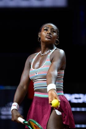 Alycia Parks (USA) im Bild, Alycia Parks (USA) vs Noma Noha Akugue (Deutschland), 1. Runde, GER, Porsche Tennis Grand Prix Stuttgart, WTA, Tennis Damen 500, 15.04.2026 GER, Porsche Tennis Grand Prix Stuttgart, WTA 500, 15.04.2026 Stuttgart Copyright: xEibner-Pressefoto Memmlerx EP_MMR