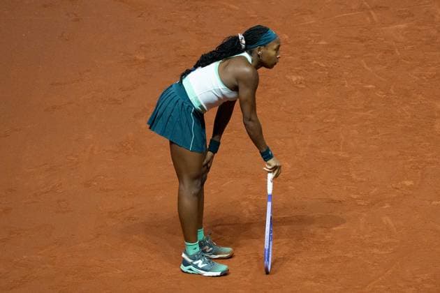 Coco Gauff (USA) im Bild, enttäuscht, Enttäuschung, Emotion, GER, Karolina Muchova vs. Coco Gauff, Tennis, ATP, Tennis Herren Turnier, WTA, Tennis Damen 500, Porsche Tennis Grand-Prix, Viertelfinale, 15.04.2026, GER, Karolina Muchova vs. Coco Gauff, Tennis, ATP-Turnier, WTA 500, Porsche Tennis Grand-Prix, Viertelfinale, 15.04.2026, Stuttgart Copyright: xEibner-Pressefoto EdwardxCheungx EP_ECG