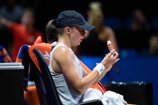 Iga Swiatek (POL) im Bild, GER, Mirra Andreeva vs. Iga Swiatek, Tennis, ATP, Tennis Herren Turnier, WTA, Tennis Damen 500, Porsche Tennis Grand-Prix, Viertelfinale, 15.04.2026, GER, Mirra Andreeva vs. Iga Swiatek, Tennis, ATP-Turnier, WTA 500, Porsche Tennis Grand-Prix, Viertelfinale, 15.04.2026, Stuttgart Copyright: xEibner-Pressefoto EdwardxCheungx EP_ECG
