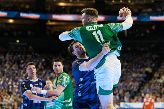Lasse Bredekjaer ANDERSSON (Fuechse Berlin, 11) erzielt ein Tor, Aktion, Torwurf GER, TBV Lemgo Lippe vs. Fuechse Berlin, Handball, DHB Pokal, Halbfinale, Spielzeit 2025 2026, 18.04.2026, GER, TBV Lemgo Lippe vs. Fuechse Berlin, Handball, DHB Pokal, Halbfinale, Spielzeit 2025 2026, 18.04.2026, Koeln Copyright: xEibnerxPressefoto OliverxSchmidtx EP_OST