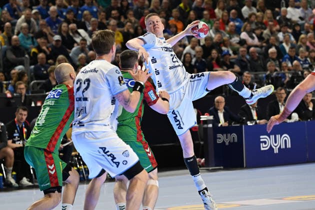 GER, Lanxess Arena Koeln, HBL, LIDL FINAL4, Men, Spiel um Platz 3, TBV Lemgo Lippe vs. SC Magdeburg 19.04.2026, Lanxess Arena , Koeln , GER, Lanxess Arena Koeln, HBL, LIDL FINAL4, Men, Spiel um Platz 3, TBV Lemgo Lippe vs. SC Magdeburg , im Bild: Niels Versteijnen (TBV Lemgo 25), wirft auf s Tor
