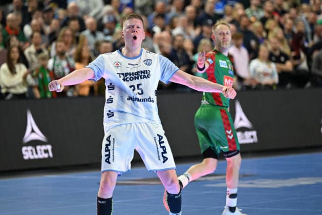 GER, Lanxess Arena Koeln, HBL, LIDL FINAL4, Men, Spiel um Platz 3, TBV Lemgo Lippe vs. SC Magdeburg 19.04.2026, Lanxess Arena , Koeln , GER, Lanxess Arena Koeln, HBL, LIDL FINAL4, Men, Spiel um Platz 3, TBV Lemgo Lippe vs. SC Magdeburg , im Bild: Torjubel Jubel Jubellauf, Niels Versteijnen (TBV Lemgo 25),