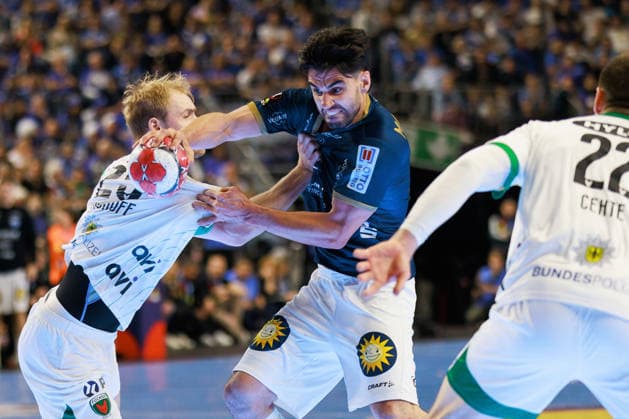 Eloy MORANTE MALDONADO (Bergischer HC 06, 33) GER, Fuechse Berlin vs. Bergischer HC, Handball, DHB-Pokal, LIDL Final4, Finale, Spielzeit 2025 2026, 19.04.2026, GER, Fuechse Berlin vs. Bergischer HC, Handball, DHB-Pokal, LIDL Final4, Finale, Spielzeit 2025 2026, 19.04.2026, Koeln Copyright: xEibnerxPressefoto OliverxSchmidtx EP_OST