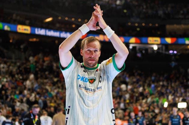 Max DARJ (Fuechse Berlin, 05) klatscht, positive Emotionen GER, Fuechse Berlin vs. Bergischer HC, Handball, DHB-Pokal, LIDL Final4, Finale, Spielzeit 2025 2026, 19.04.2026, GER, Fuechse Berlin vs. Bergischer HC, Handball, DHB-Pokal, LIDL Final4, Finale, Spielzeit 2025 2026, 19.04.2026, Koeln Copyright: xEibnerxPressefoto OliverxSchmidtx EP_OST