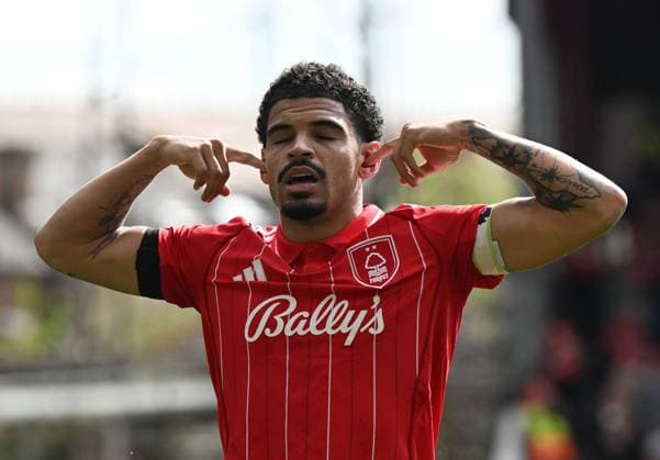 Morgan Gibbs-White of Nottingham Forest celebrates after scoring the team s second goal Nottingham Forest v Burnley, Premier League, Football, City Ground, Nottingham, UK - 19 Apr 2026Nottingham City Ground United Kingdom EDITORIAL USE ONLY No use with unauthorised audio, video, data, fixture lists, club league logos or live services. Online in-match use limited to 120 images, no video emulation. No use in betting, games or single club league player publications. Copyright: xAnnaxGowthorpe Shutterstockx 16832208dd