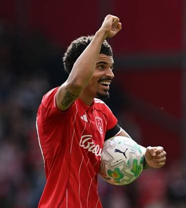 Morgan Gibbs-White of Nottingham Forest celebrates after the game Nottingham Forest v Burnley, Premier League, Football, City Ground, Nottingham, UK - 19 Apr 2026Nottingham City Ground United Kingdom EDITORIAL USE ONLY No use with unauthorised audio, video, data, fixture lists, club league logos or live services. Online in-match use limited to 120 images, no video emulation. No use in betting, games or single club league player publications. Copyright: xAnnaxGowthorpe Shutterstockx 16832208dp