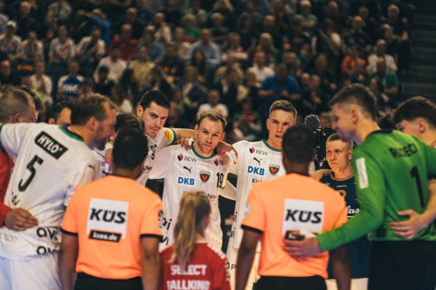 19.4.2026, Handball, Lidl, Final Four, Finale, Endspiel, Köln, Lanxess Arena, Bergischer HC, Füchse Berlin, 2026 Mathias Gidsel und Team Lanxess Arena, Köln Nordrhein-Westfalen Deutschland