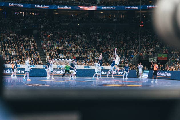 19.4.2026, Handball, Lidl, Final Four, Finale, Endspiel, Köln, Lanxess Arena, Bergischer HC, Füchse Berlin, 2026 Mathias Gidsel (Berlin) wirft Lanxess Arena, Köln Nordrhein-Westfalen Deutschland