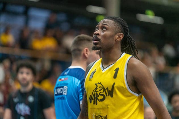 Landrius Horton (Dziki Warschau, 01) GER, Manchester Basketball vs. Dziki Warschau, Basketball, European North Basketball League, Finale, Saison 2025 2026, 23.04.2026 GER, Manchester Basketball vs. Dziki Warschau, Basketball, European North Basketball League, Finale, Saison 2025 2026, 23.04.2026 Weissenfels Copyright: xEibner-Pressefoto PiaxSchindlerx EP_PSR